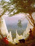 Caspar David Friedrich Chalk Cliffs on Rugen oil painting